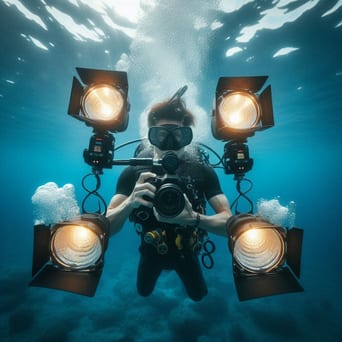 Flash photography and fish